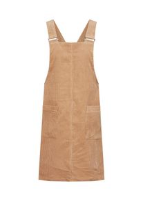 New Look, Damen Latzkleid 'CORD BUCKLE POCKET PINNY', Camel