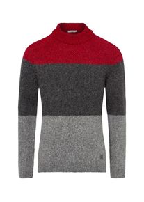 Brax, Herren Pullover 'Tibor', Grau / Rot