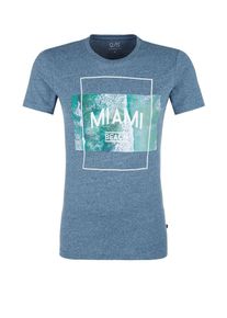 Q/S Designed By, Herren T-Shirt, Rauchblau / Petrol