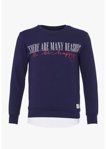 PLUS EIGHTEEN, Herren Sweatshirt, Marine