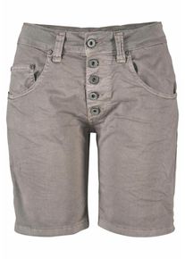 PLEASE, Damen Jeans Shorts 'P88A', Rauchgrau