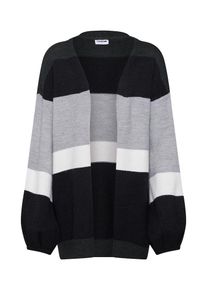 Noisy may, Damen Strickjacke 'RUTHIE', Grau / Schwarz / Wei&szlig;