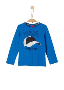 s.Oliver Junior, Longsleeve, Royalblau / Schwarz / Perlwei&szlig;