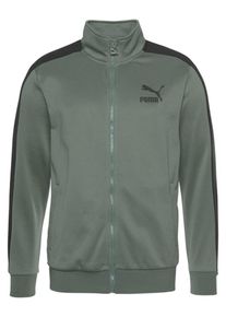 Puma, Herren Jacke 'Classics T7', Dunkelgrün / Schwarz