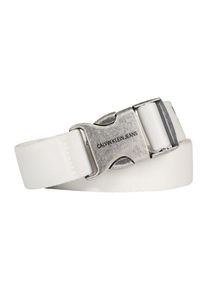 Calvin Klein Jeans, Damen G&uuml;rtel 'CANVAS PLAQUE', Offwhite