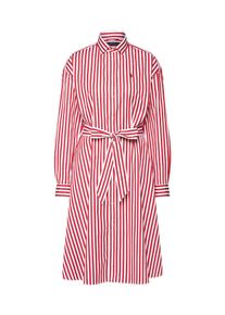 Polo Ralph Lauren, Damen Kleid 'LS ELA SD-LONG SLEEVE-CASUAL DRESS', Rot / Weiß