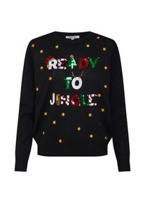 ABOUT YOU, Damen Pullover 'Melanie Christmas', Schwarz