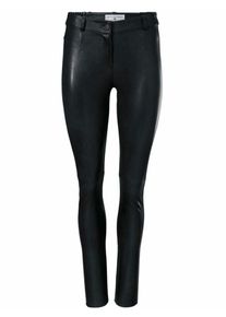 Heine, Damen Lammnappa-Leggings, Schwarz