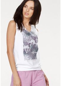 Venice Beach, Damen Venice Beach Top 'Silia 01' mit Bund, Wei&szlig;