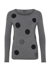s.Oliver BLACK LABEL, Damen Pullover, Graumeliert / Schwarz