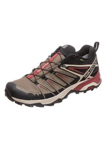 Salomon, Herren Trail Laufschuh 'X Ultra 3 GTX', Hellbraun / Pastellrot / Schwarz