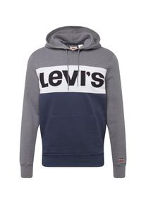 Levi's LEVI'S, Herren Sweatshirt 'COLORBLOCK HOODIE', Blaumeliert / Grau / Weiß