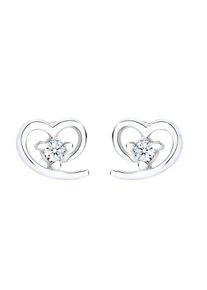 Diamore, Damen Ohrringe, Silber