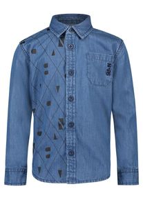 Noppies, Langarmshirt 'Verney', Blue Denim / Schwarz