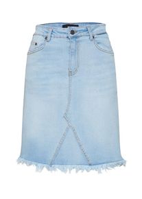 Object, Damen Rock 'OBJPATTY HW DENIM SKIRT', Blue Denim