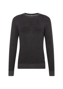 Jack & Jones JACK & JONES, Herren Pullover 'JORWALSH KNIT CREW NECK', Schwarz