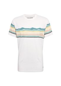 Review, Herren Shirt 'CN WAVE COL', Mint / Offwhite
