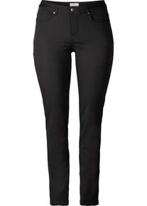 sheego Basic, Damen Basic Stretch-Hose 'Die Schmale', Schwarz