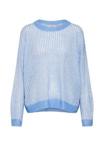 Jacqueline de Yong, Damen Pullover, Hellblau / Weiß