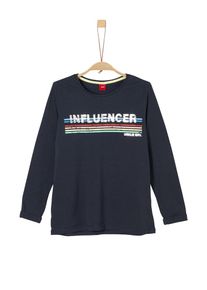 s.Oliver Junior, M&auml;dchen Longsleeve, Nachtblau / Mischfarben