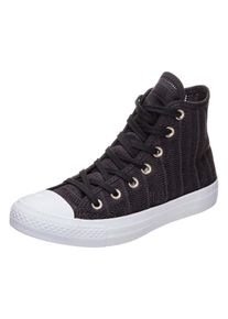 Converse, Damen High Sneaker 'Chuck Taylor All Star Herringbone Mesh', Creme / Dunkelgrau / Schwarz