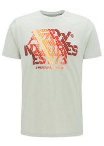 PETROL INDUSTRIES, Herren T-Shirt, Beige / Orange