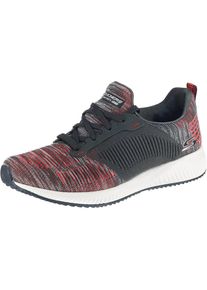 Skechers, Damen Sneakers 'Bobs Squad', Grau / Rot