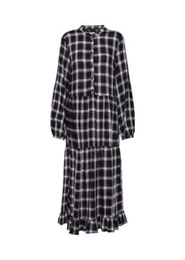 Vila, Damen Kleid 'VIKALLIE L/S DRESS', Schwarz / Weiß
