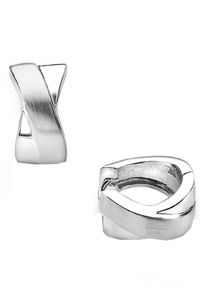 Amor, Damen Paar Creolen '9906369', Silber