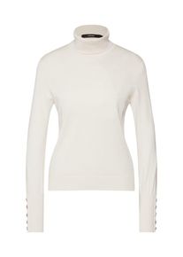 V&eacute;ro Moda VERO MODA, Damen Pullover 'VMMILDA LS ROLLNECK BUTTON BLOUSE BOO', Creme