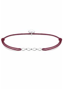 Thomas Sabo, Damen Charm-Armband 'Little Secret Herz, LS051-173-10-L20v', Weinrot / Silber