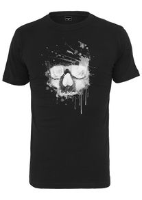 Mister Tee, Herren T-Shirt 'Skull', Hellgrau / Schwarz