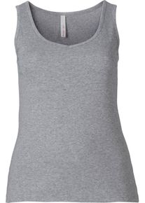 sheego Basic, Damen Trägertop, Grau