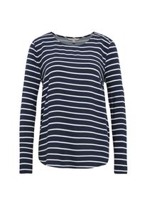 Tom Tailor Denim, Damen Shirt, Dunkelblau / Wei&szlig;