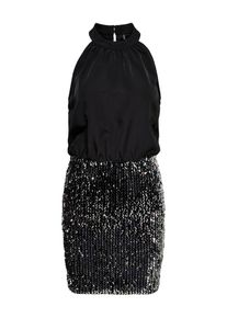 Only, Damen Kleid, Schwarz / Silber