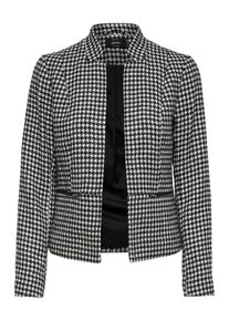 Only, Damen Blazer, Schwarz / Weiß