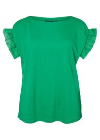 JUNAROSE, Damen Rüschen Bluse, Grün