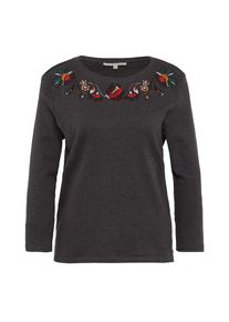 Tom Tailor Denim, Damen Langarmshirt, Dunkelgrau