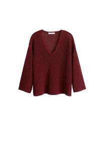 Mango, Damen Pullover 'Planeta', Rubinrot
