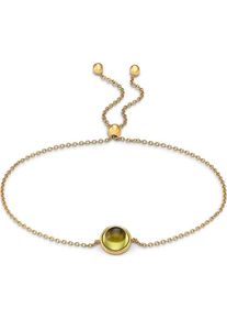 Christ, Damen Armband '87559483', Gold / Hellgrün