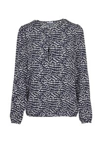 Seidensticker, Damen Shirtbluse 'Schwarze Rose', Navy / Hellgrau