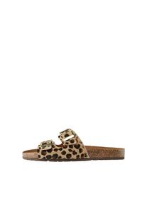 Pieces, Damen Doppelrie Sandalen, Cognac