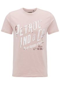 PETROL INDUSTRIES, Herren T-Shirt, Rosa / Weiß