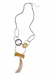 J. JAYZ, Damen Kette, Gold / Schwarz