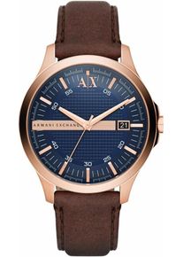 Armani Exchange, Herren Quarzuhr 'AX2172', Dunkelbraun / Rosegold