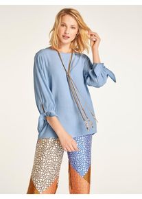 Heine, Damen Bluse, Hellblau