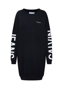 Calvin Klein Jeans, Damen Kleid 'INSTITUTIONAL LOGO DRESS', Schwarz / Weiß