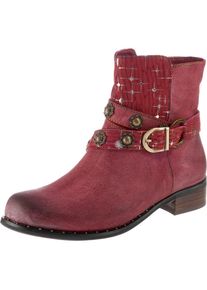 Laura Vita, Damen Stiefeletten, Pastellrot / Silber