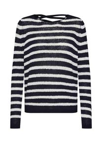 Only, Damen Pullover 'onlNEW GABBI', Nachtblau / Wei&szlig;