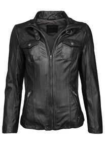 Mustang, Damen Lederjacke 'Cat', Schwarz